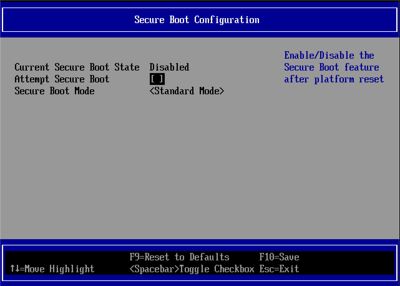 UEFI secure boot